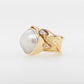 Pink Diamond & Mabe Pearl Ring 