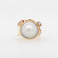 Pink Diamond & Mabe Pearl Ring 