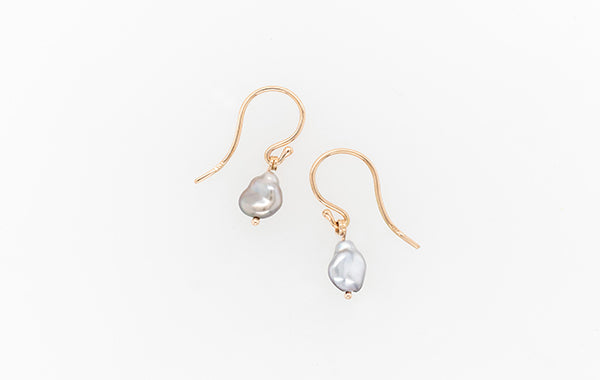 Pearl Keshi Drop Earrings 2