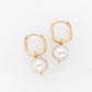 Pearl Huggies Earrings 8.85mm Akoya