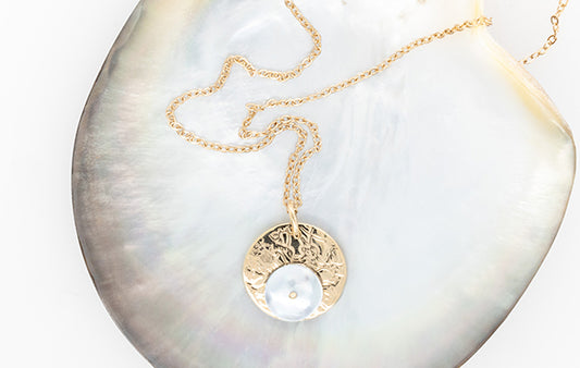 Mabe Mini Embossed Circles Pendant