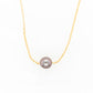 Pearl Slider Necklace Cable Chain 8.6mm