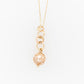 French Knitted Pearl Belcher Drop Pendant