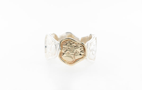 Island Ring Gold and Silver