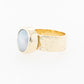 Embossed Mabe Ring