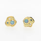 Island Opal Diamond Stud Earrings