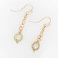 French Knitted Pearl Keshi Drop Earrings