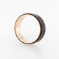 Wedding Ring Wood and Gold Sleeved