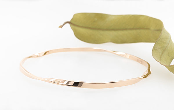 Organic Twist Bangle Rose