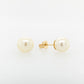 Pearl Stud Earrings 8.09-7.83mm