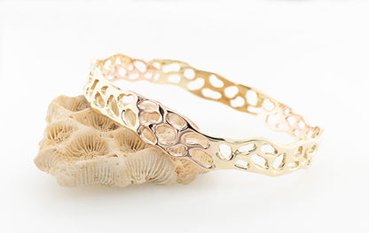 Coral Bangle Blended Rose and Yellow