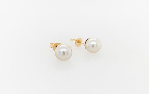 Pearl Abrolhos Akoya Round Stud Earrings