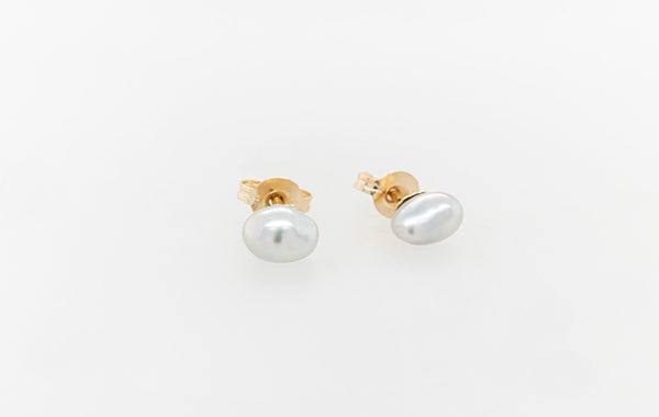 Keshi Akoya Pearl Mini Stud Earrings