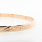 Diamond Bangle Hand Engraved 