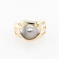 Pearl Diamond Swirl Ring 