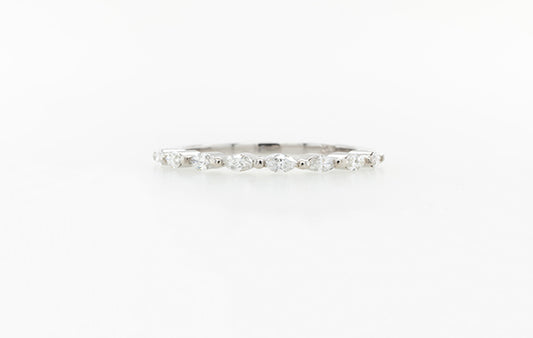 Wedding Ring Raised Marquise