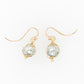 French Knitted Blue Pearl Earrings