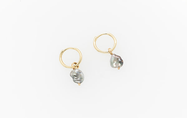 Keshi Pearl Sleeper Earrings