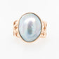 Mabe Oval & Coral Ring