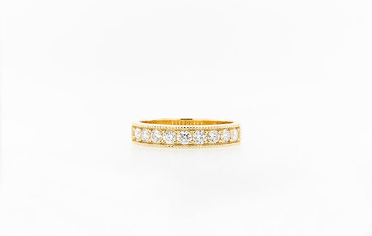 Wedding Ring Diamond Pave-Set