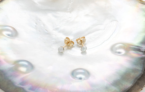 Pearl Mini Keshi Stud Earrings