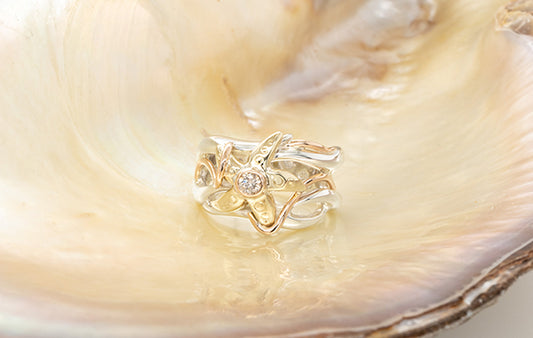 Starfish Diamond Ring