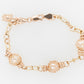 French Knitted Triple Pearl and Turtle Bracelet