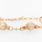 French Knitted Triple Pearl and Turtle Bracelet