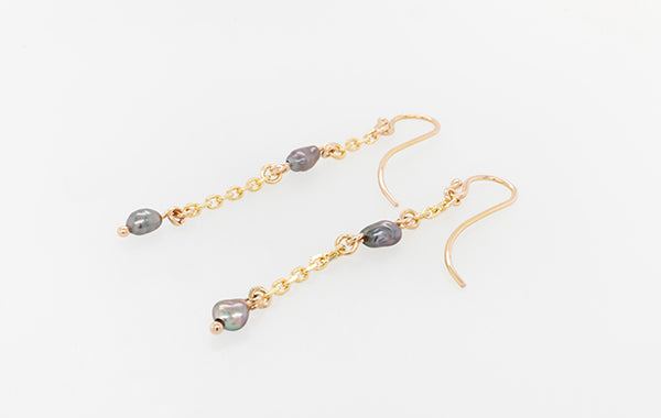 Keshi Drop Cable Earrings