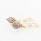 French Knitted Pearl Link Earrings