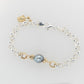 Pearl & Turtle Two-Tone Bracelet