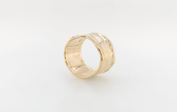 Molten Gold Embossed Ring