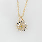 Everlasting Flower Yellow Sapphire Pendant