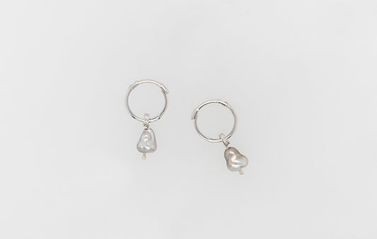 Pearl Keshi Sleeper Earrings