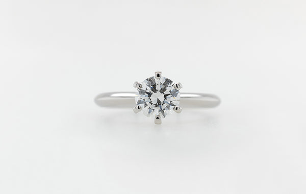 Platinum 1.00ct Diamond Solitaire Engagement Ring