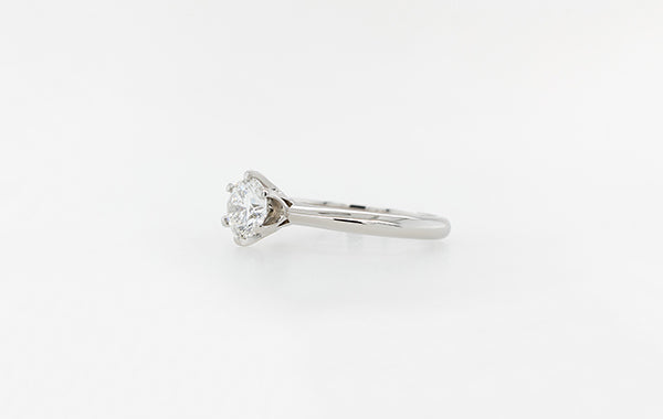 Platinum 1.00ct Diamond Solitaire Engagement Ring