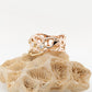 Coral and White Diamond Rose Ring 