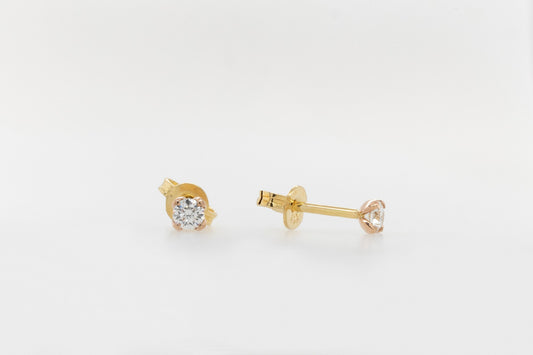 Diamond Petal Studs 0.10ct