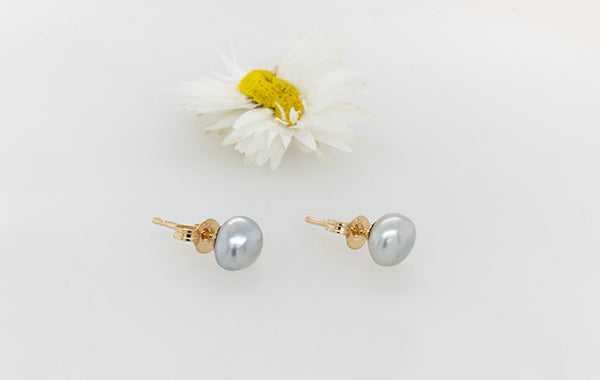 Keshi Pearl Stud Earrings