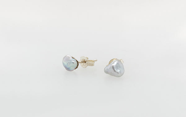 Keshi Pearl Stud Earrings