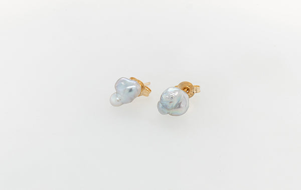 Keshi Pearl Stud Earrings