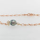 Pearl Figaro Gold Bracelet 19cm