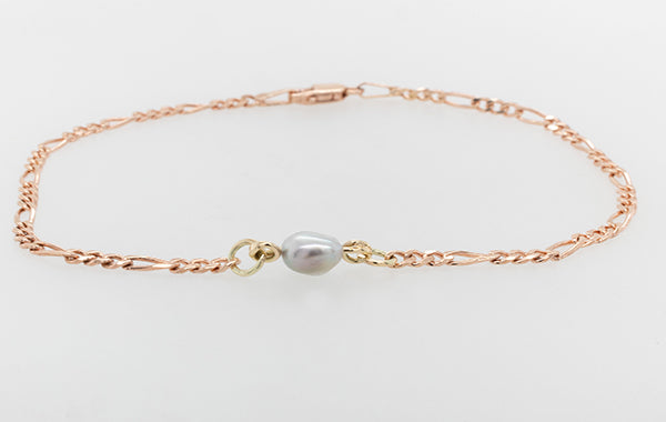 Keshi Abrolhos Pearl Figaro Bracelet 19cm