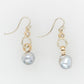 Pearl, Diamond, Embossed and Twist Link Earrings