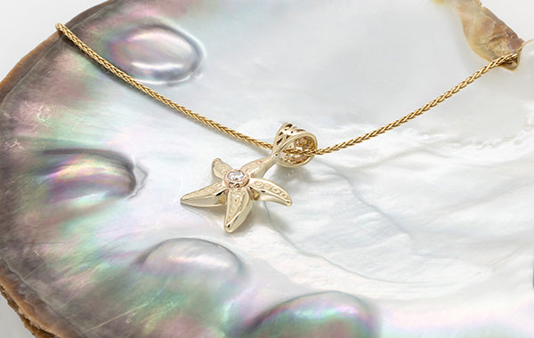 Starfish Small Diamond Pendant