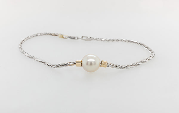 Pearl Wheat Akoya Bracelet Two Tone