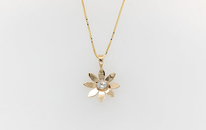 Flannel Flower Keshi Pendant