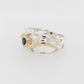 Australian Sapphire Two-Tone Ring