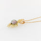 French Knitted Pearl & Pink Diamond Pendant