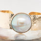 Mabe Pearl Embossed Cuff